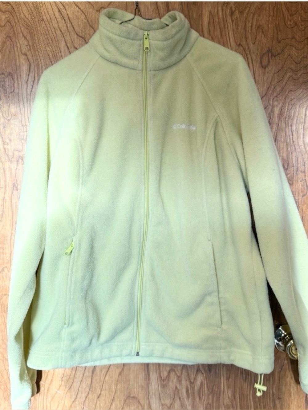 Columbia Light Neon Green/Yellow Women’s XL Fleece Turtleneck